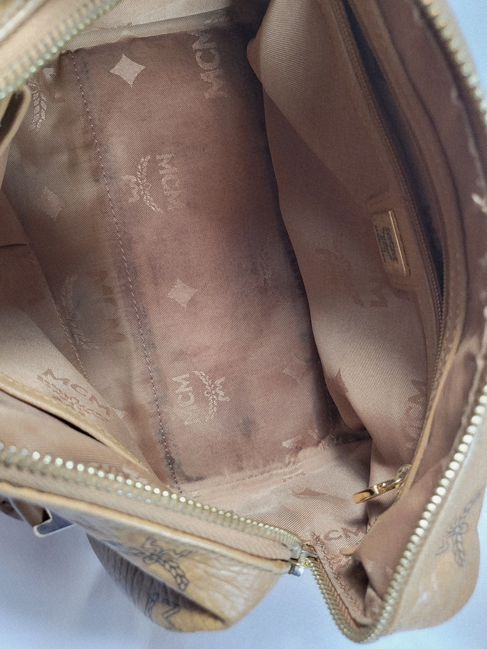 MCM Authentic
Visetos Cognac Mini Boston Bag - Brown - Picture 4 of 9